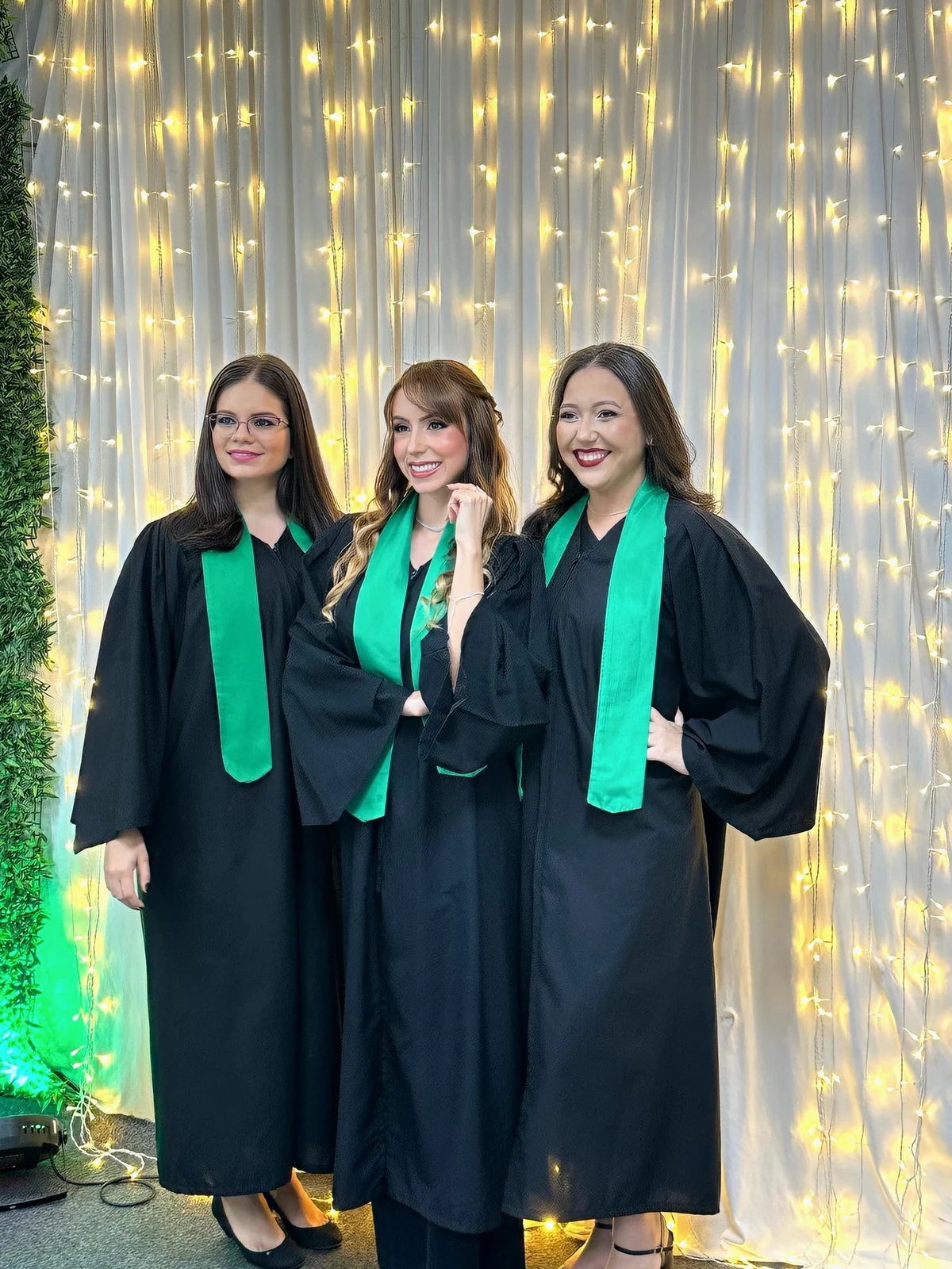 Juliane Almeida na celebração de sua formação
